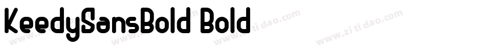 KeedySansBold Bold字体转换